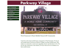 Tablet Screenshot of parkwayvillagemhc.com